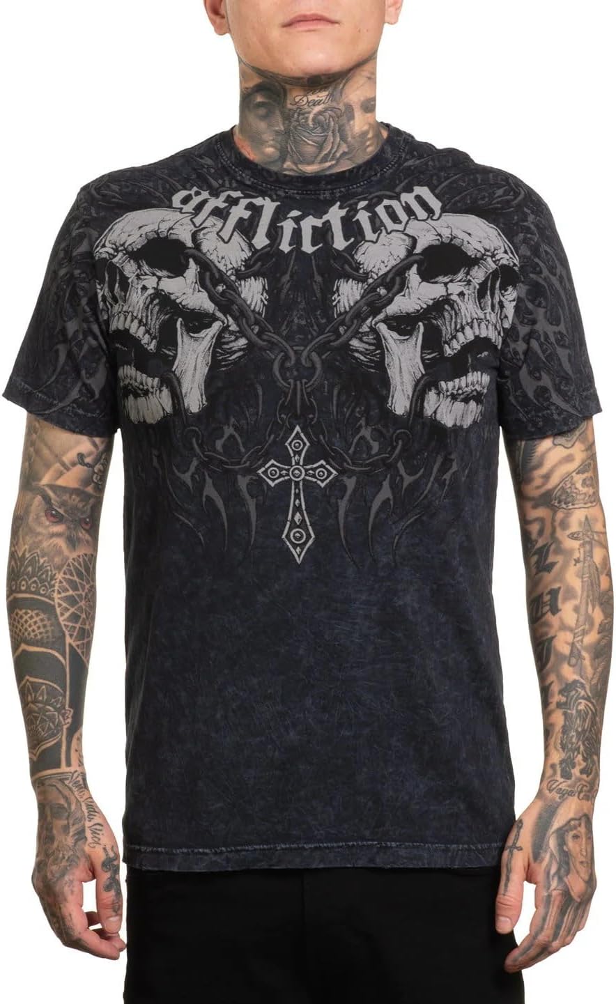 Affliction Men's Core T-Shirt, Short Sleeve, Graphic Print Design T-Shirts - Image 18