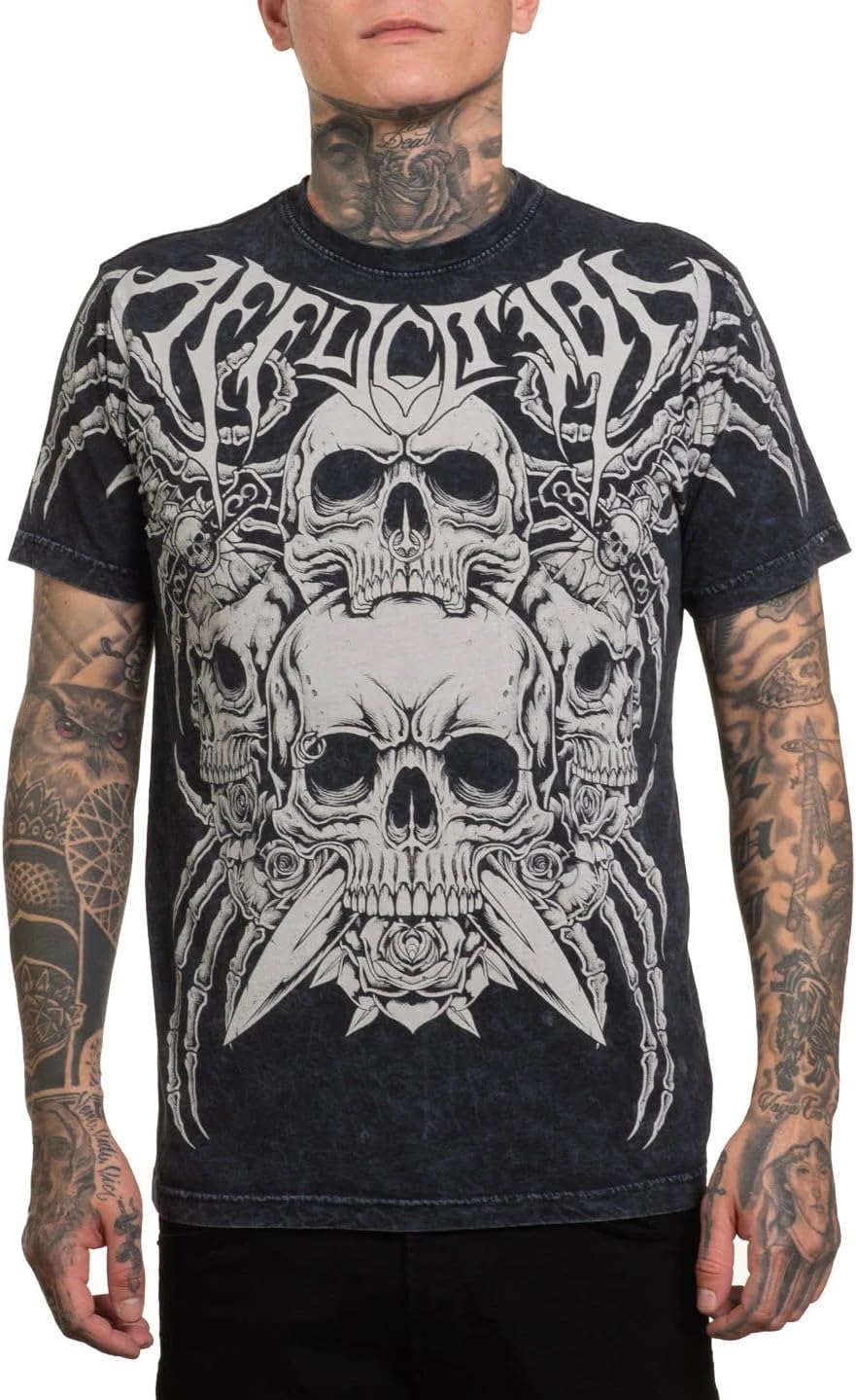 Affliction Men's Core T-Shirt, Short Sleeve, Graphic Print Design T-Shirts - Image 5