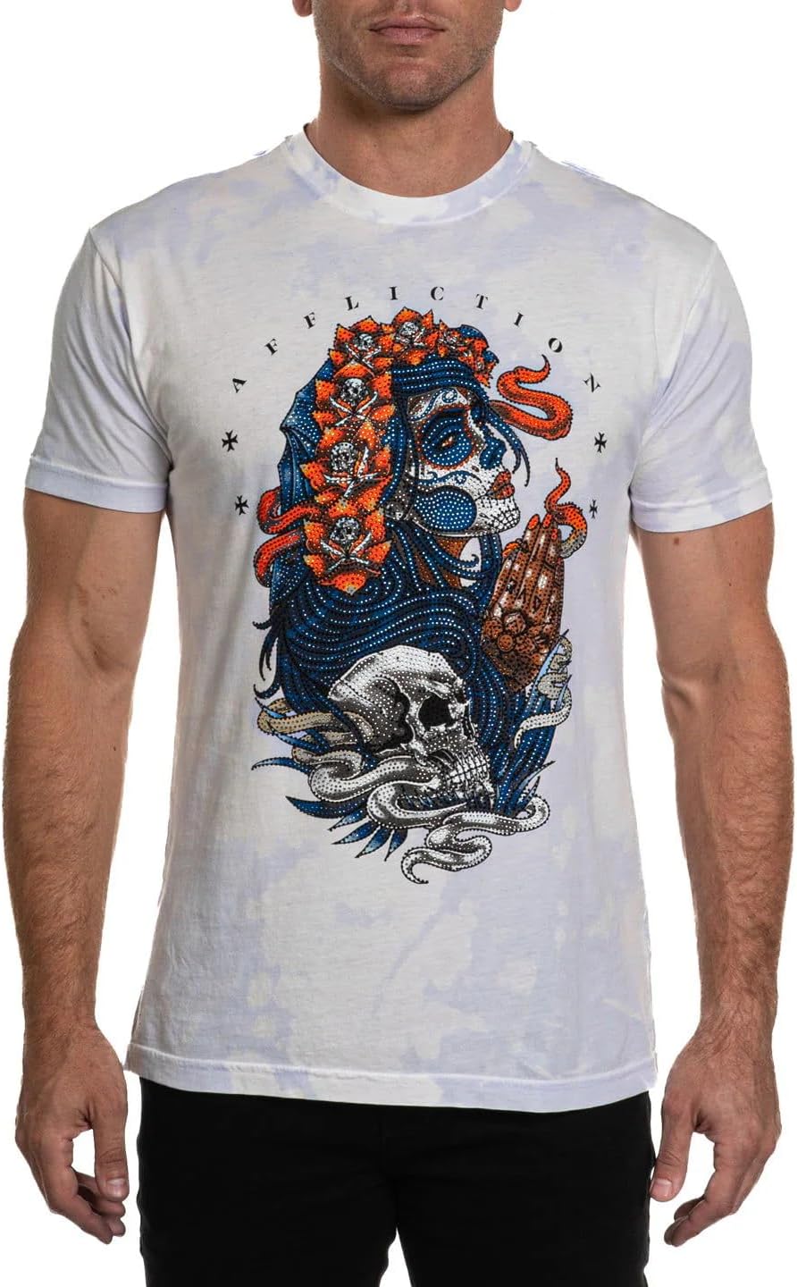 Affliction Men's Core T-Shirt, Short Sleeve, Graphic Print Design T-Shirts