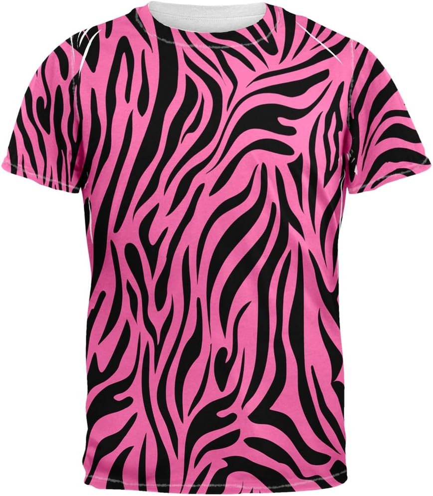 Animal World Zebra Print Pink Sublimated Adult - Image 2