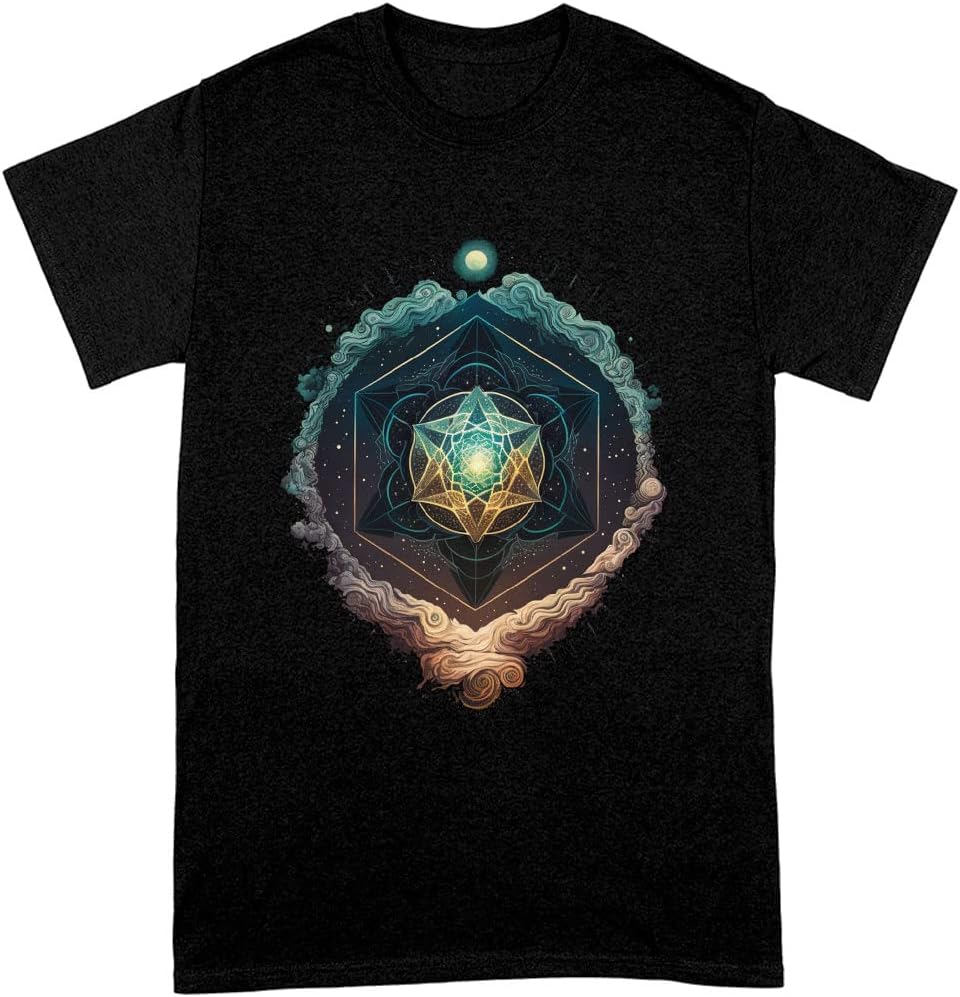 Beautiful Printed Heavy Cotton T-Shirt - Graphic Tee Shirt - Geometric