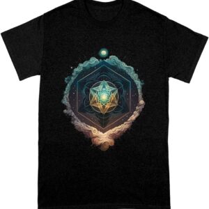 Beautiful Printed Heavy Cotton T-Shirt - Graphic Tee Shirt - Geometric