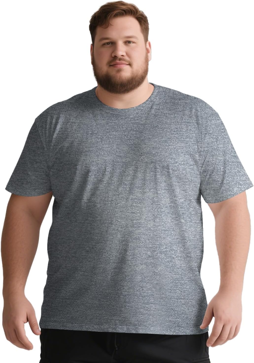 Big and Tall T Shirts for Men, Oversize Cotton Crew Neck T-Shirts, Short Sleeve Pullover Casual Loose Basic Tee Tops 4XL-8XL - Image 8