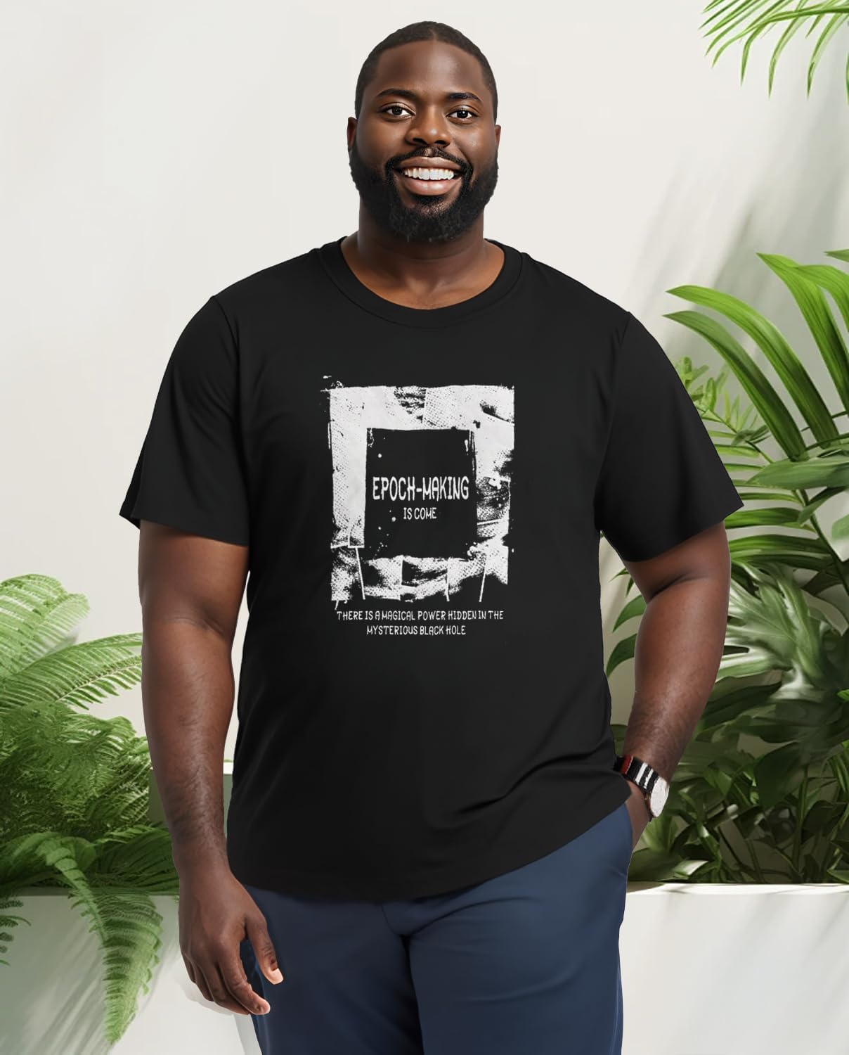 Big and Tall T Shirts for Men, Oversize Cotton Crew Neck T-Shirts, Short Sleeve Pullover Casual Loose Basic Tee Tops 4XL-8XL - Image 4