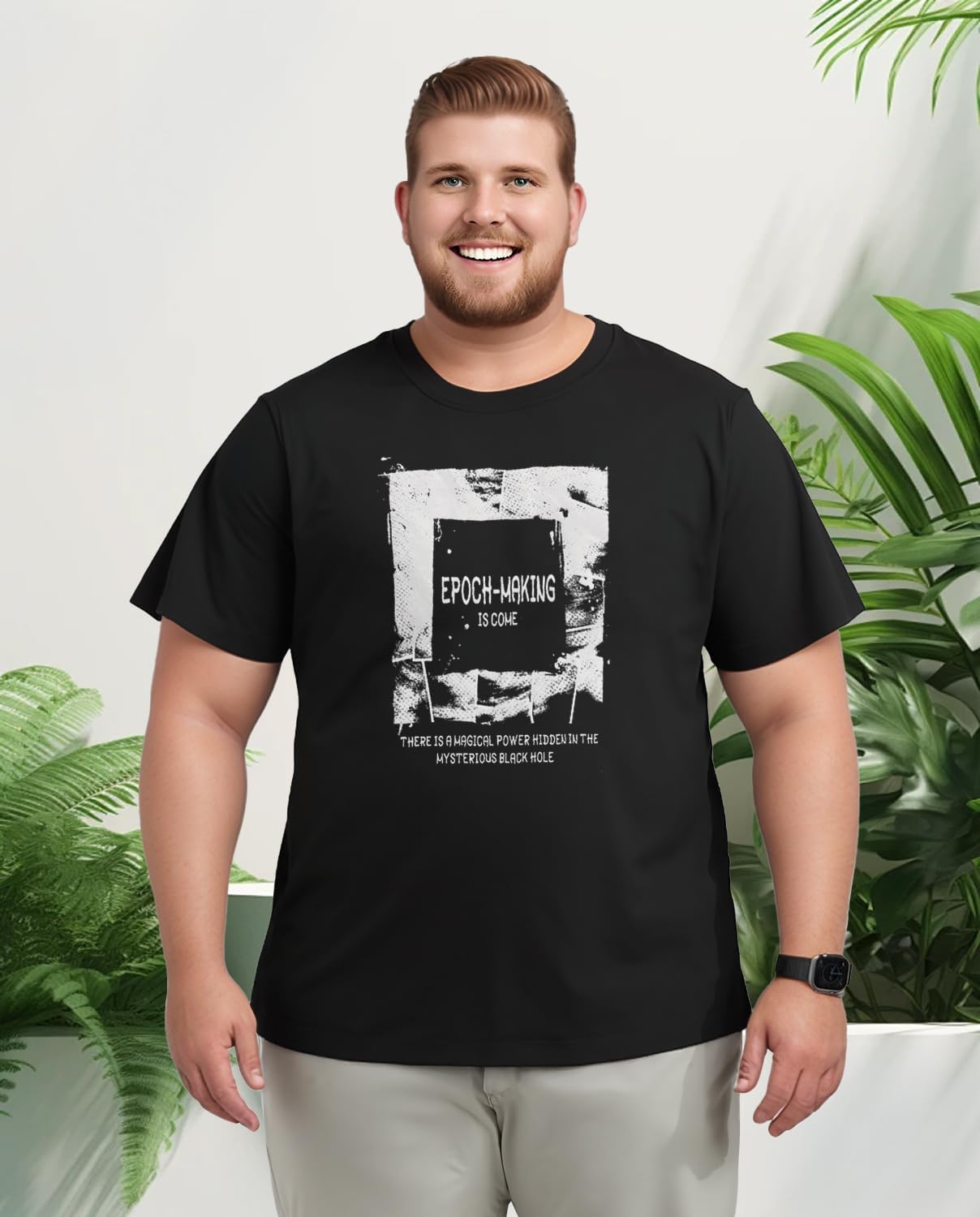 Big and Tall T Shirts for Men, Oversize Cotton Crew Neck T-Shirts, Short Sleeve Pullover Casual Loose Basic Tee Tops 4XL-8XL - Image 3