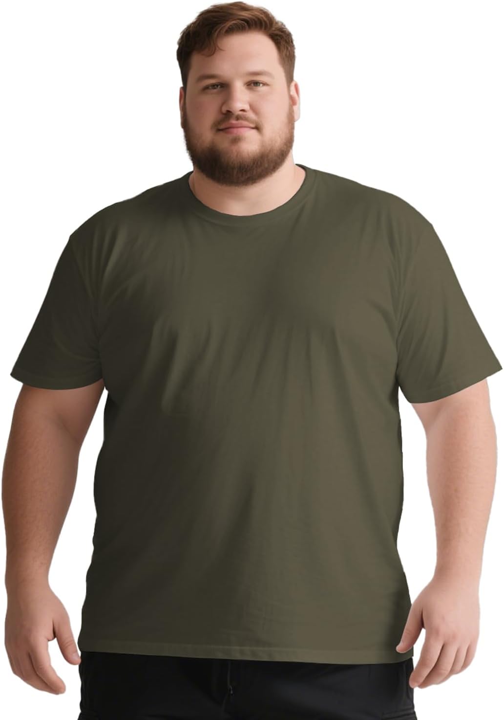 Big and Tall T Shirts for Men, Oversize Cotton Crew Neck T-Shirts, Short Sleeve Pullover Casual Loose Basic Tee Tops 4XL-8XL - Image 10