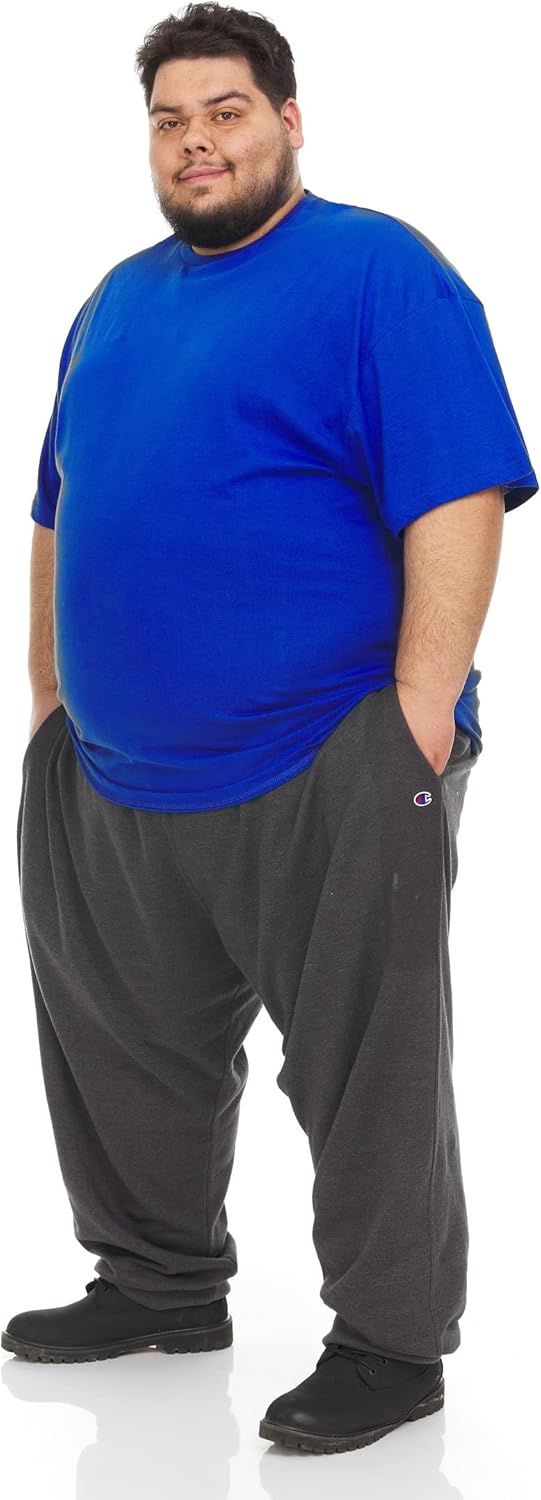 BILLIONHATS T-Shirts - Size 7X - Plus Size Men's Solid Colors Cotton T-Shirts Short Sleeve Lightweight Big Tall Tees, Bulk - Image 3