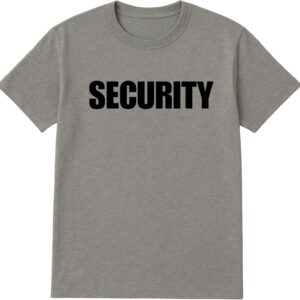 Bulk Security T-Shirts \u2013 Cotton Blend Uniform Tees for Guards, Events & Nightclubs \u2013 Printed in USA