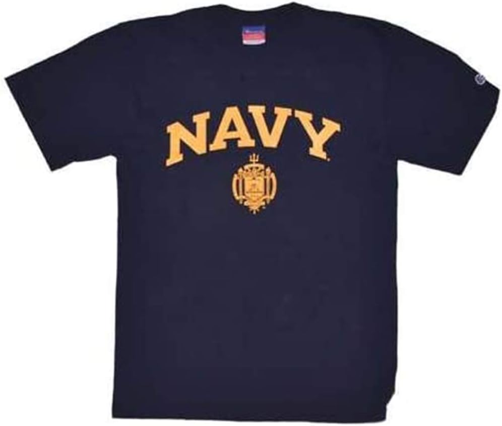 Champion Navy Midshipmen T-Shirt, Arched Print, Navy - Men - L