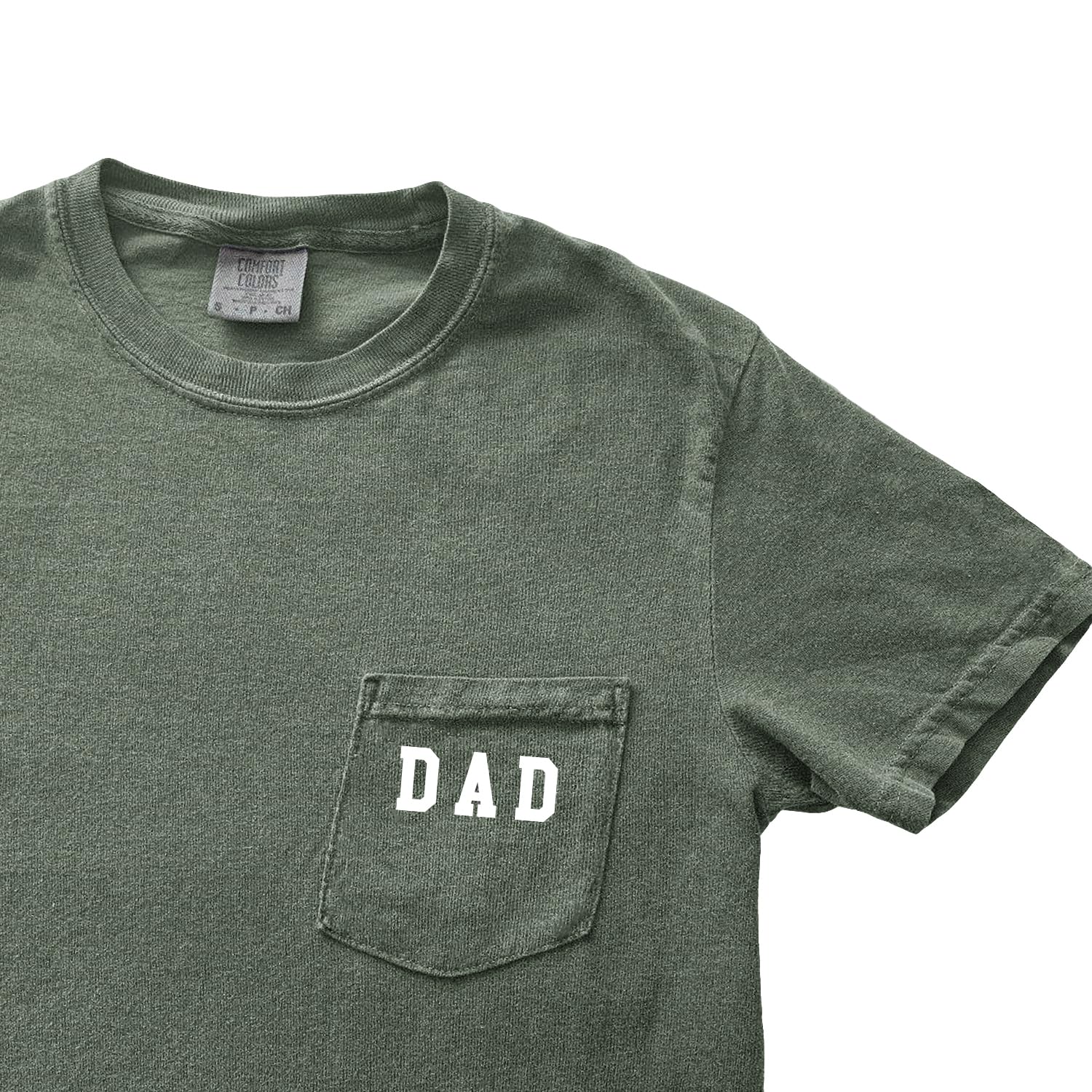 Dad Pocket Shirts for Men Daddy Garment Dyed Letter Printed T-Shirt Mama Graphic Tee Casual Short Sleeve Tops Tee - Image 2