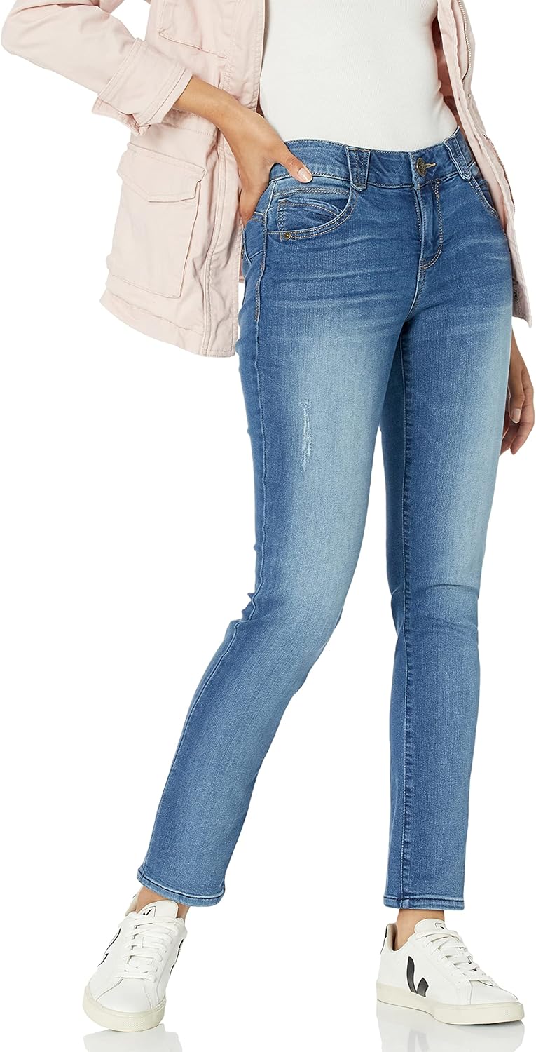 Democracy Women's Petite Ab Solution Straight Leg Jean - Image 7