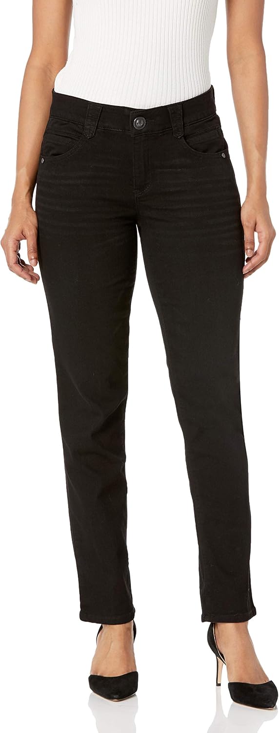Democracy Women's Petite Ab Solution Straight Leg Jean - Image 5