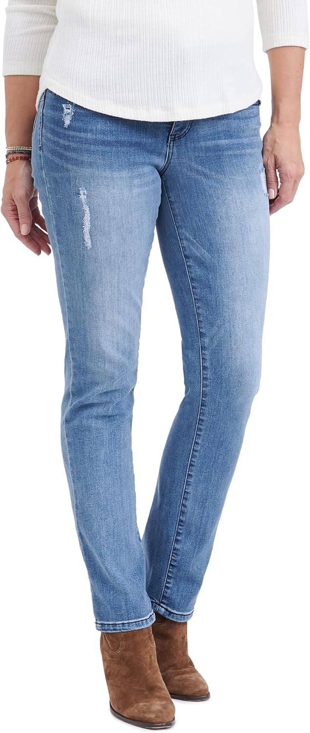 Democracy Women's Petite Ab Solution Straight Leg Jean - Image 6