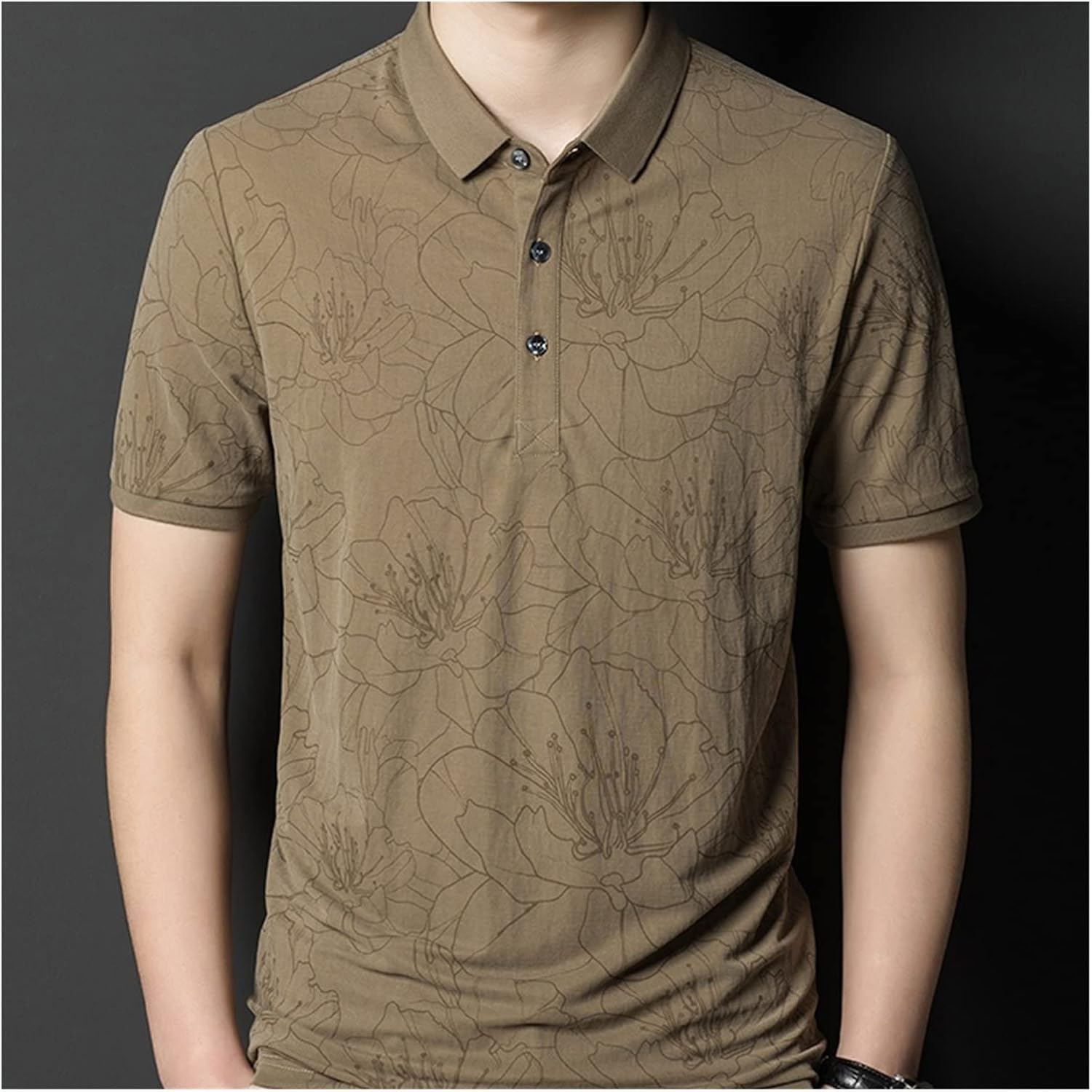 DUYHBAWRS Shirts T-Shirts Men's T-Shirt Simple Men's T-Shirt 3XL Size Men's Shirt Printed Short Sleeve Casual(3XLcode)