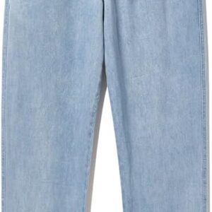 ERTXGBA Jeans Elastic Waist Casual Versatile Pants