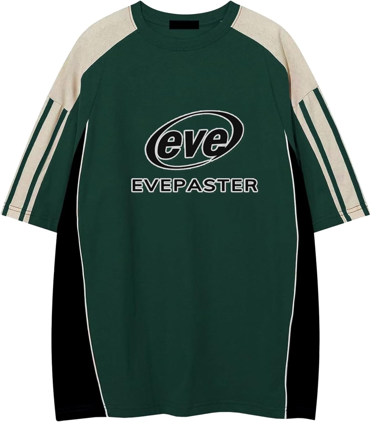 Evepaster Oversize Graphic T Shirt Vintage Racing Patchwork Unisex Printed Summer Y2k Tees Tops for Men and Women Streetwear - Image 3