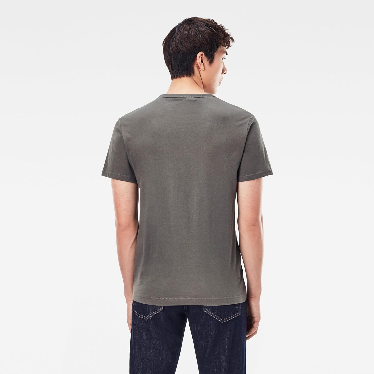 G-STAR Raw Men's Holorn Graphic Crew Neck Short Sleeve T-Shirt, RAW: Gs Grey, X-Large - Image 4
