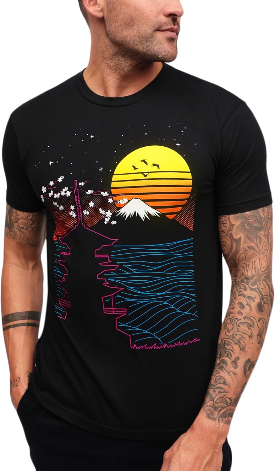 INTO THE AM Men's Graphic T-Shirts S - 4XL Premium Short Sleeve Tees Cool Nature Designs - Image 31