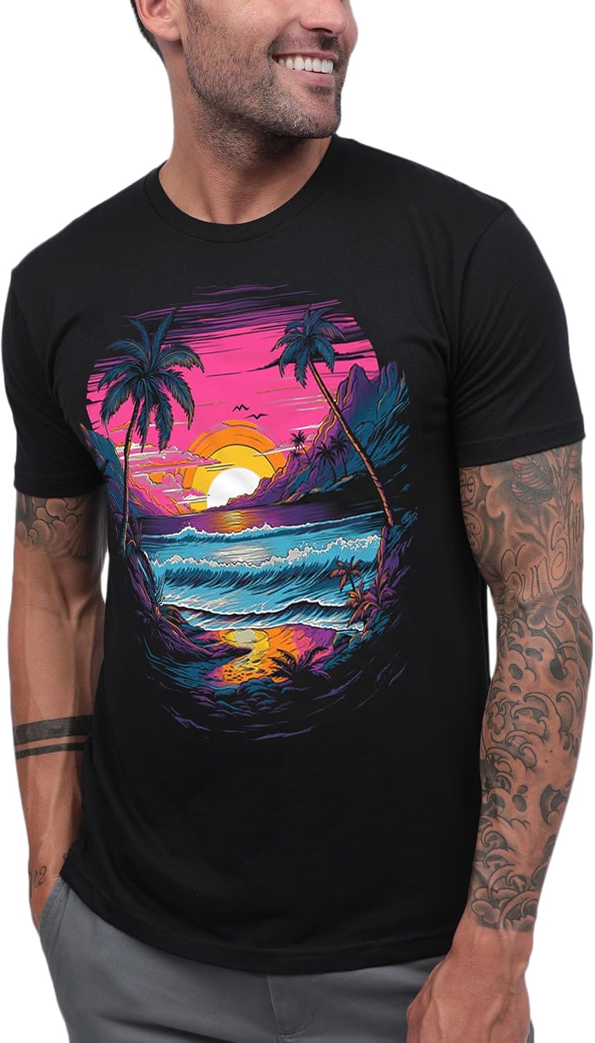 INTO THE AM Men's Graphic T-Shirts S - 4XL Premium Short Sleeve Tees Cool Nature Designs - Image 9