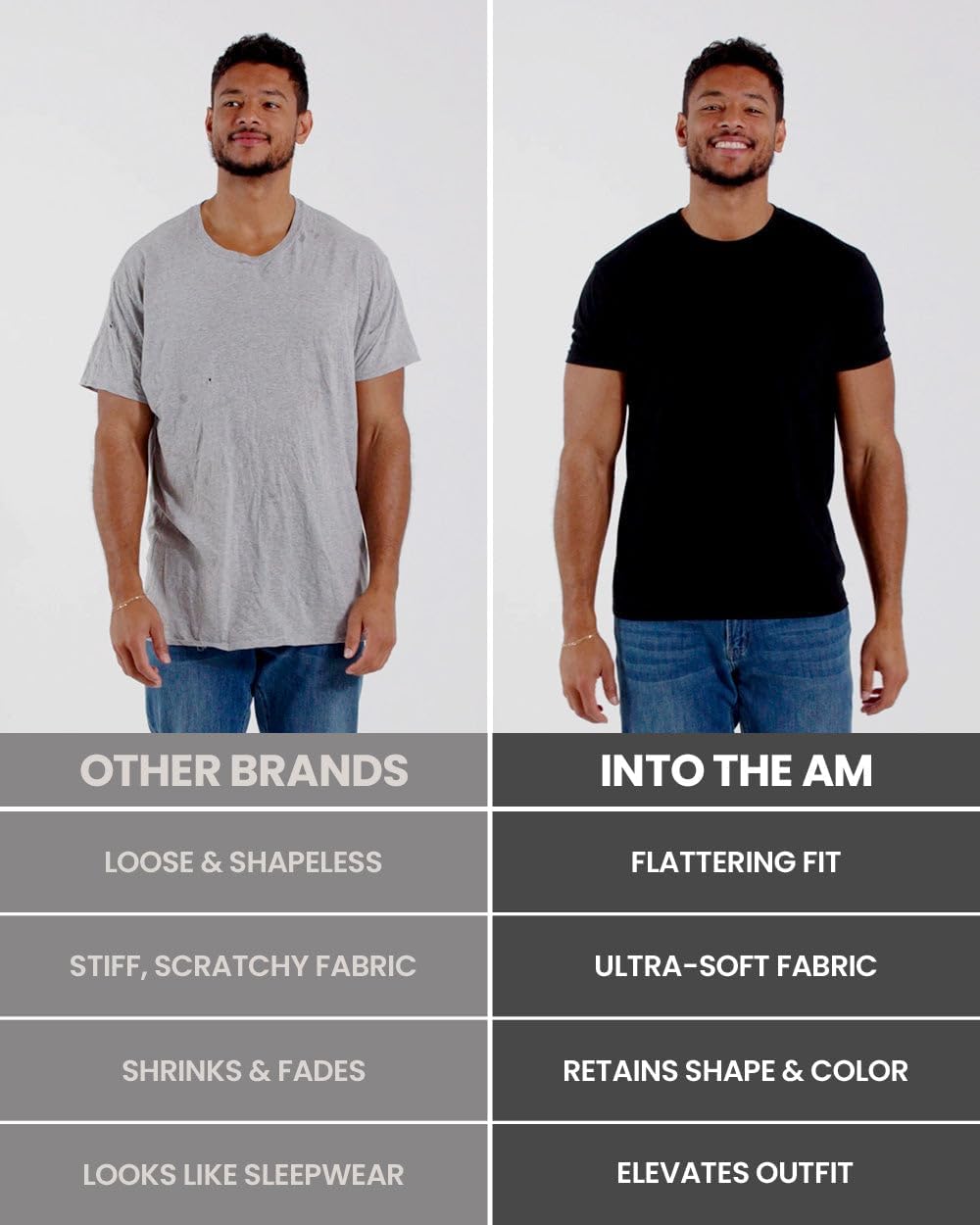 INTO THE AM Mens T Shirt - Short Sleeve Crew Neck Soft Fitted Tees S - 4XL Fresh Classic Tshirts - Image 4