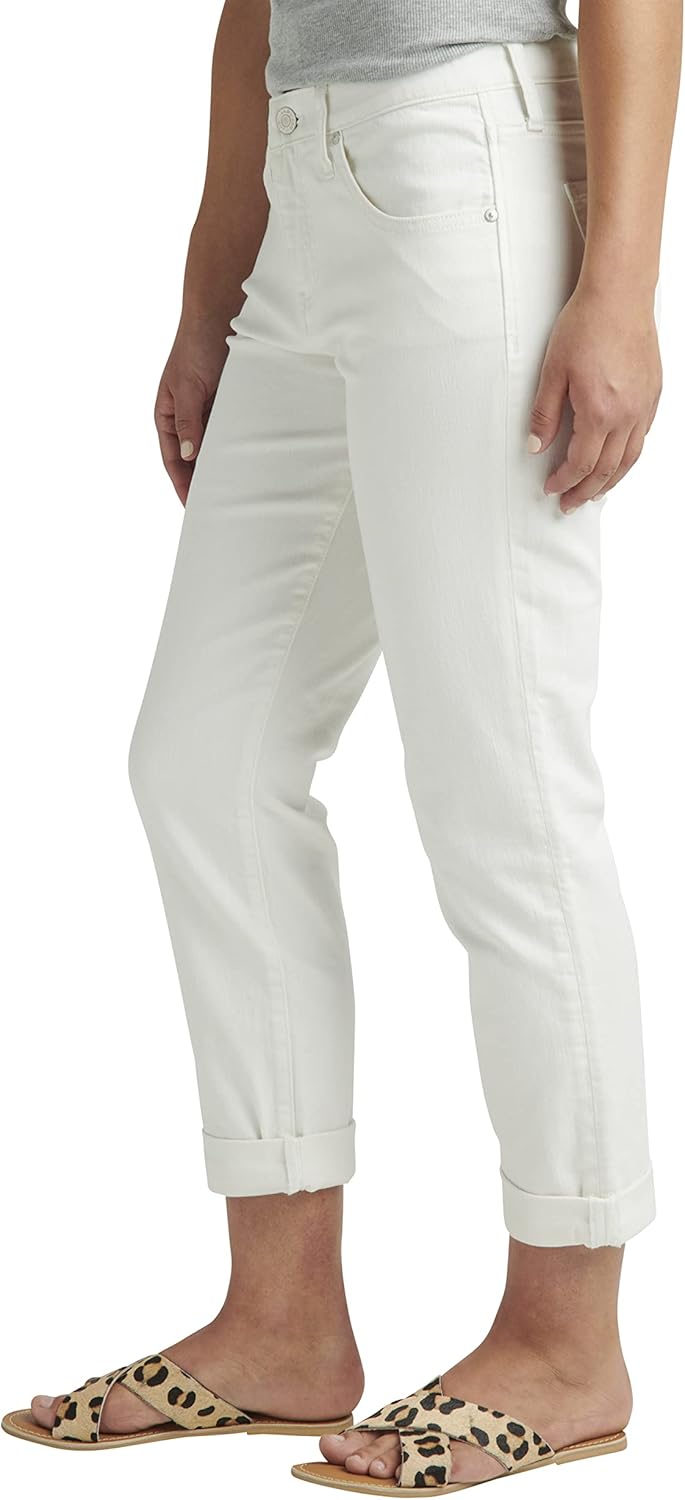 JAG Jeans Women's Petite Carter Mid Rise Girlfriend Jeans-Legacy - Image 2