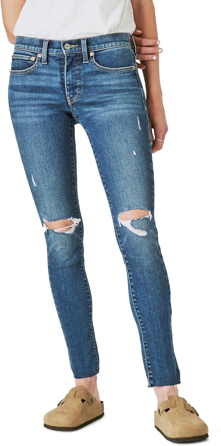 Lucky Brand Women's Mid Rise Ava Skinny Jean - Image 10