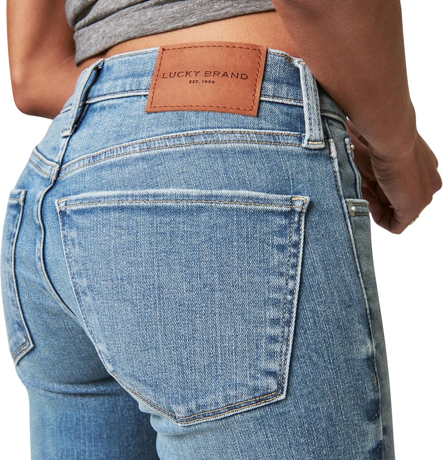 Lucky Brand Women's Mid Rise Ava Skinny Jean - Image 7