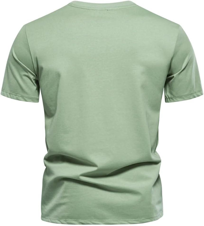 Men's Cotton Short Sleeve Embroidery Printing T-Shirt Summer Lightweight Running Sports Tee Shirts - Image 2