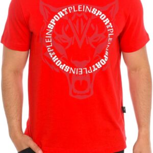 Men's Red Tiger Print T-Shirt Size XL