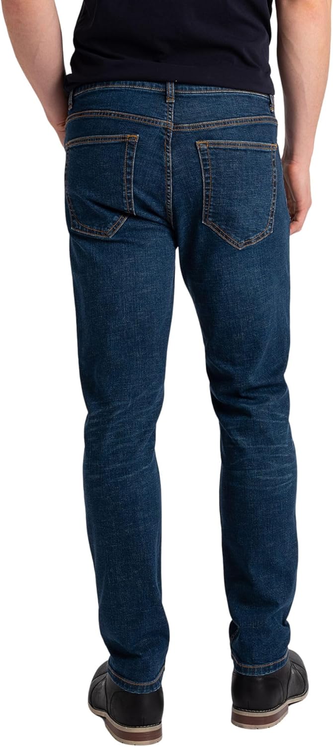 Organic Signatures Mens Jeans Stretch Denim Slim Fit Tapered Leg Soft Cotton - Image 3