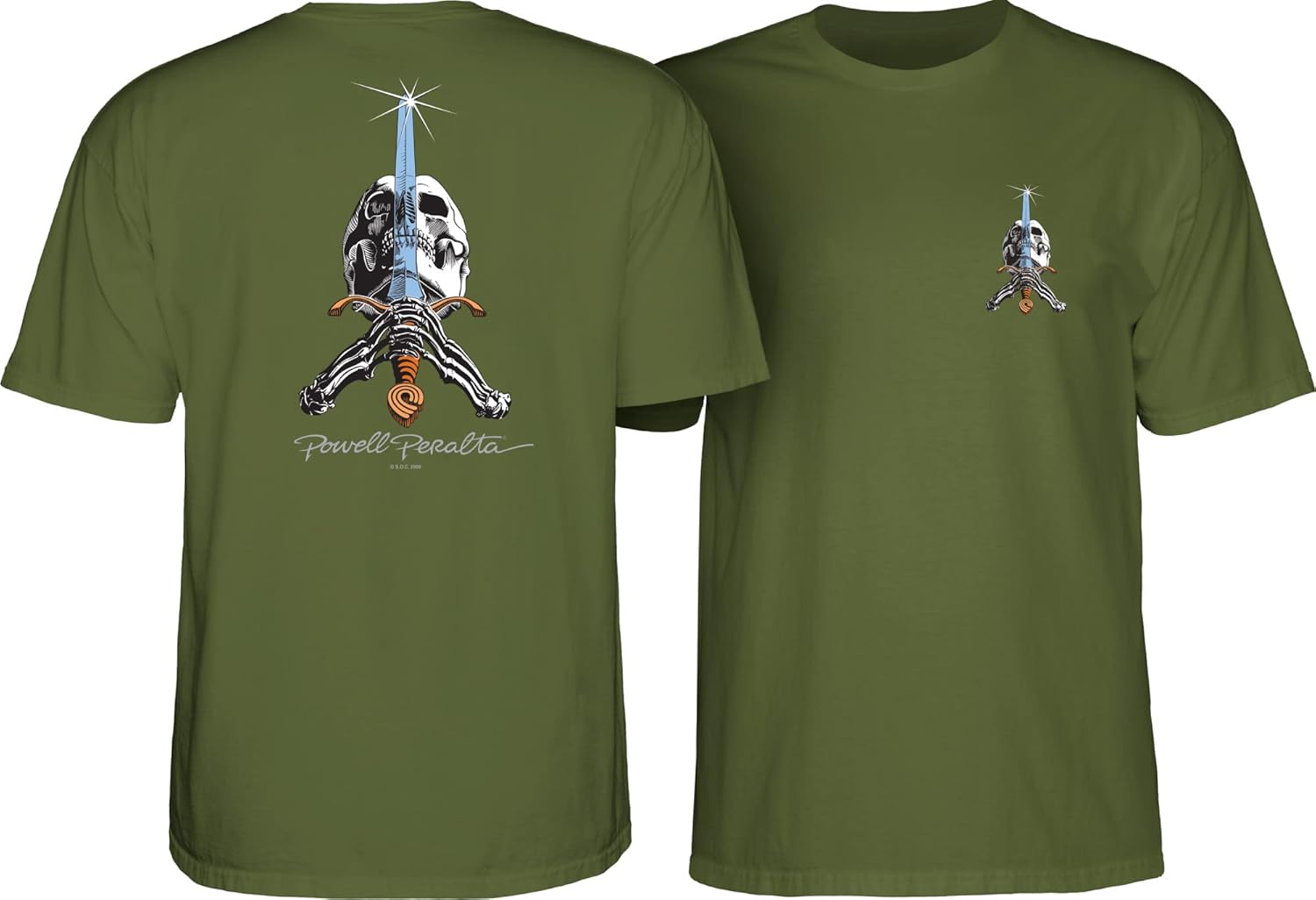Powell Peralta Skull and Sword T-Shirts - Image 6