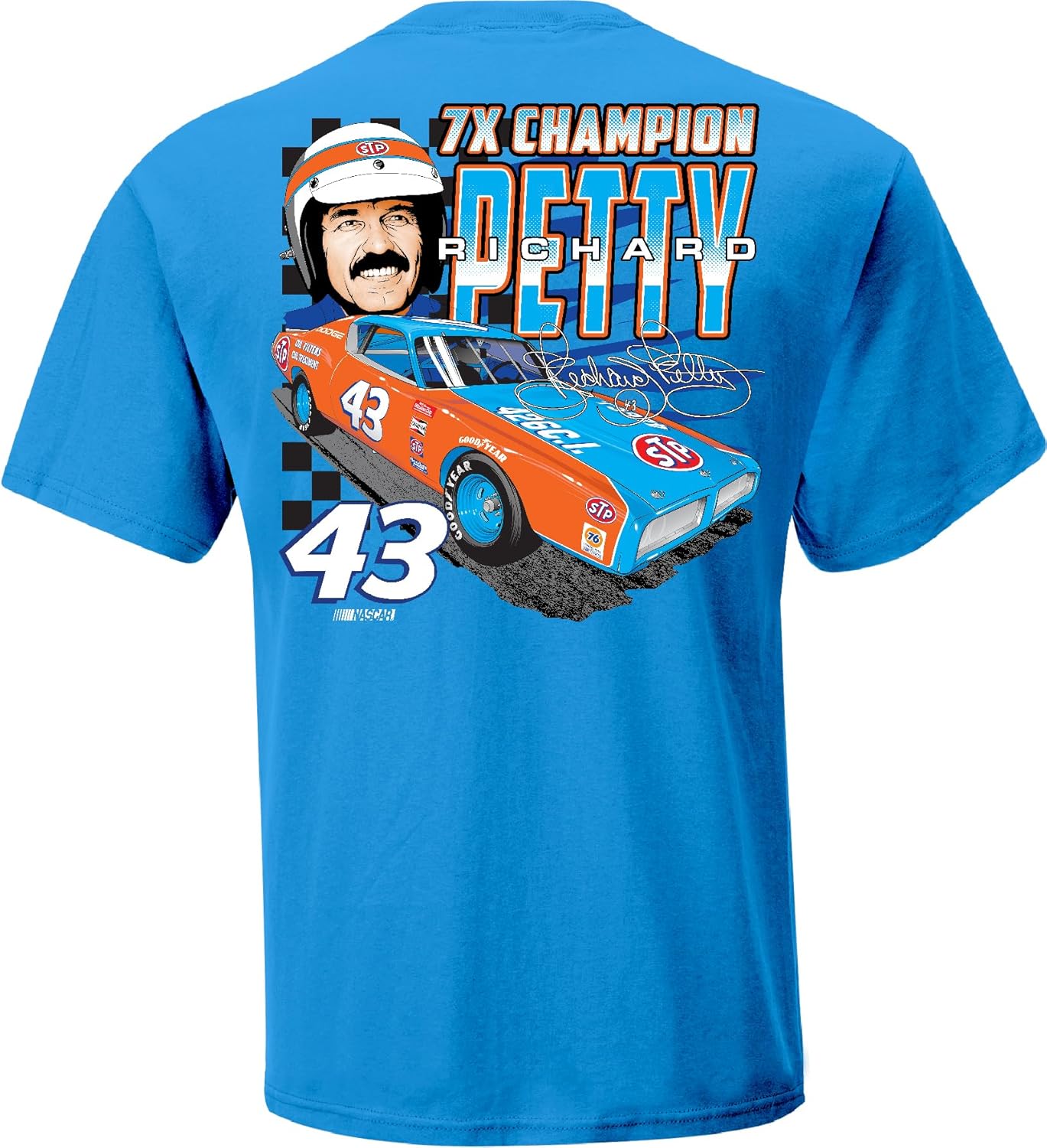 Richard Petty #43 NASCAR 2023 The King 7X Champ Adult 2 Sided - Image 2
