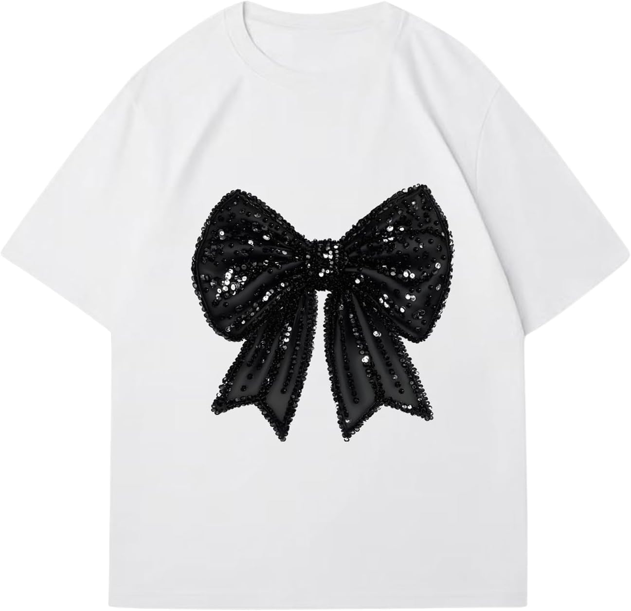 RoseSeek Women's Graphic Letter Tee Crew Neck Drop Shoulder Trendy Summer T Shirt Short Sleeve Vintage Car Print Top - Image 57