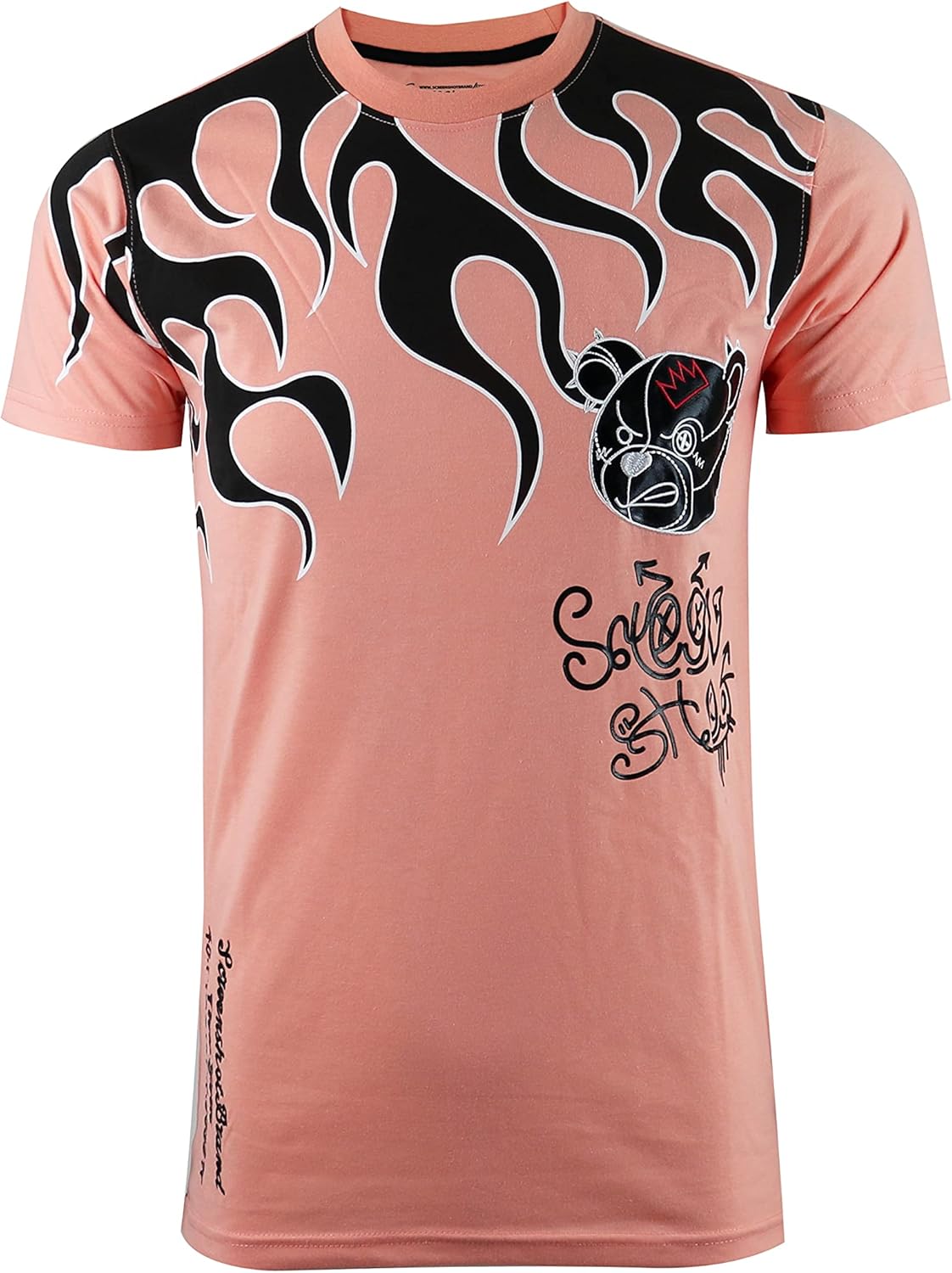 SCREENSHOT-1202-SS-1 Mens Hipster Hip-Hop Premium Stylish Longline Urban High Density Gel Tee - Image 9