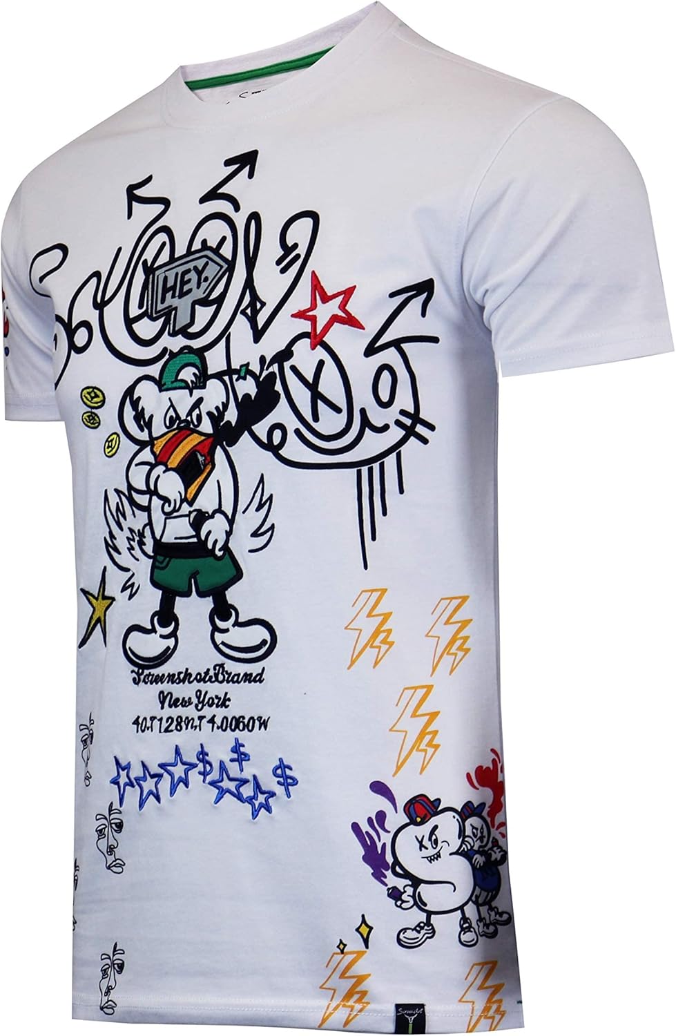 SCREENSHOT-1202-SS-1 Mens Hipster Hip-Hop Premium Stylish Longline Urban High Density Gel Tee - Image 23