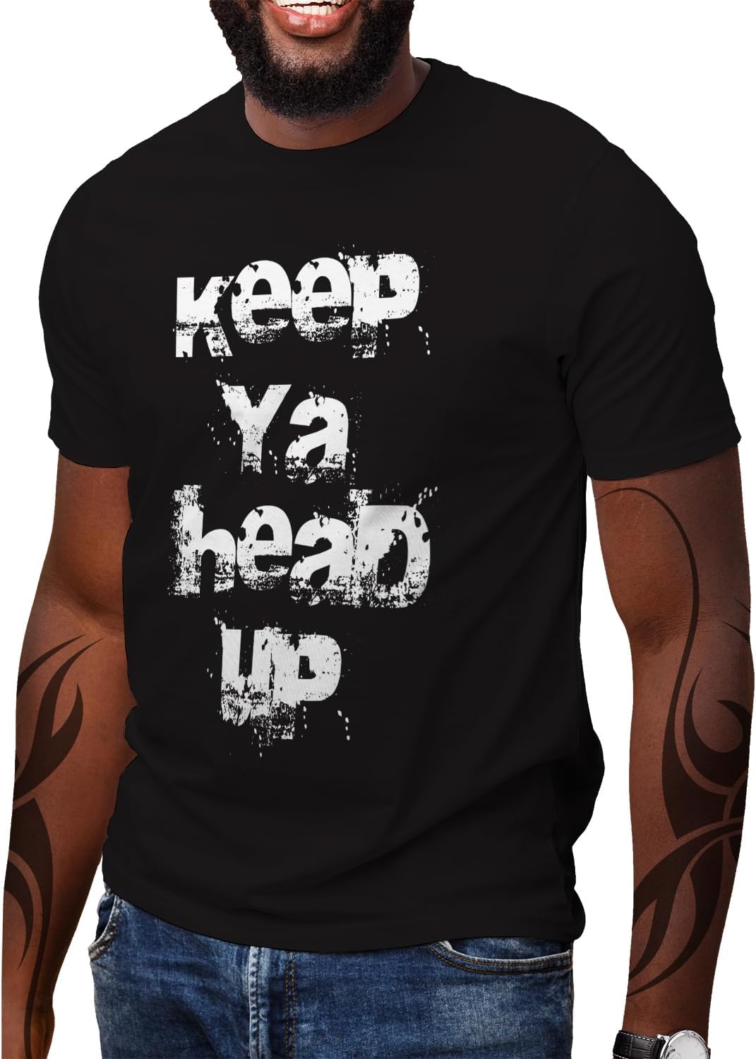 Swag Point Men\u2019s Graphic T Shirts \u2013 100% Cotton Casual Streetwear Hipster Hip Hop Tshirts Short Sleeve Print Tops - Image 38