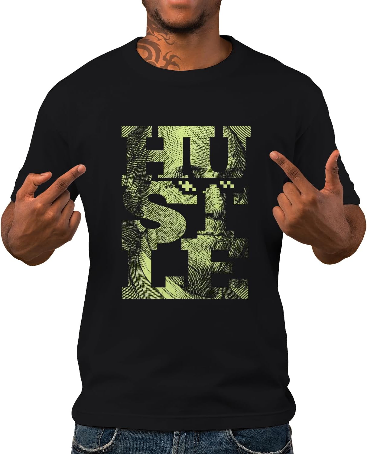 Swag Point Men\u2019s Graphic T Shirts \u2013 100% Cotton Casual Streetwear Hipster Hip Hop Tshirts Short Sleeve Print Tops - Image 16