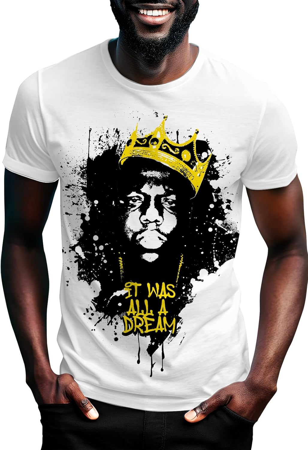 Swag Point Men\u2019s Graphic T Shirts \u2013 100% Cotton Casual Streetwear Hipster Hip Hop Tshirts Short Sleeve Print Tops - Image 14