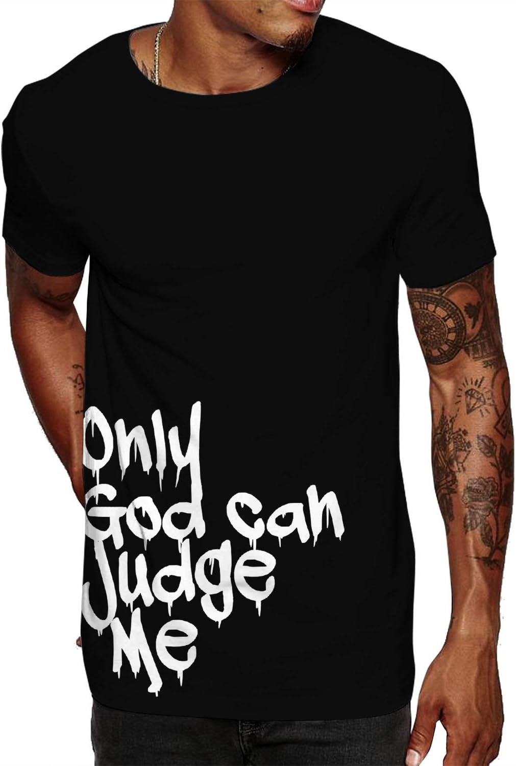 Swag Point Men\u2019s Graphic T Shirts \u2013 100% Cotton Casual Streetwear Hipster Hip Hop Tshirts Short Sleeve Print Tops - Image 12