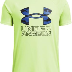 Under Armour Boys' Tech Hybrid Print Short Sleeve T Shirt