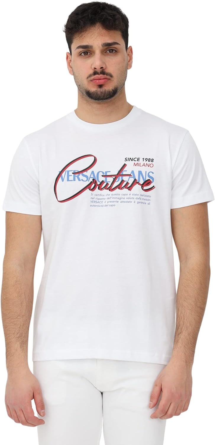 Versace Jeans Couture Cotton Printed Legacy Logo Black