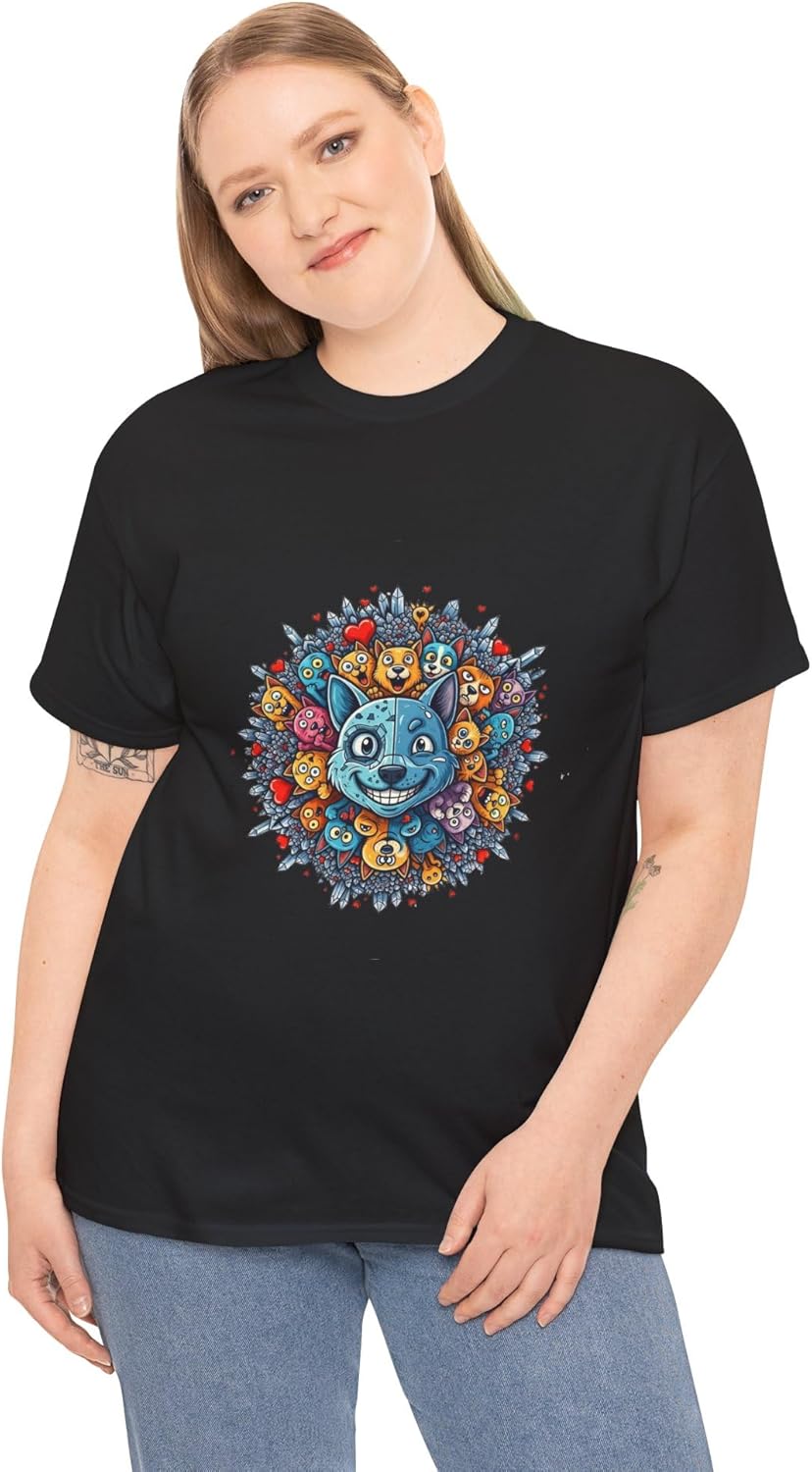 Women's Graphic Tees Printed Cotton T Shirts Casual Short Sleeve Vintage Style Crew Neck Tee Shirt for Women Crew Neck - Image 7