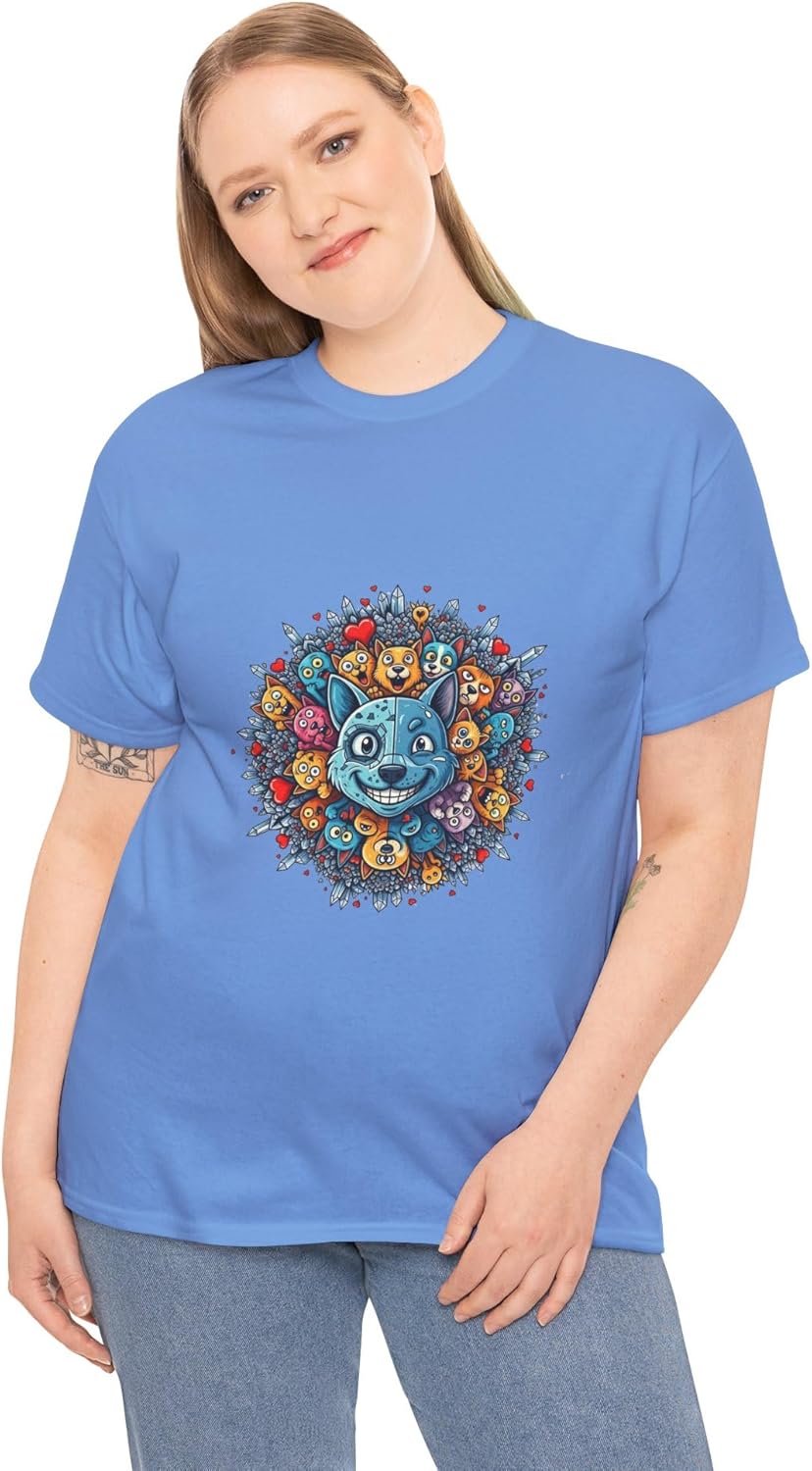 Women's Graphic Tees Printed Cotton T Shirts Casual Short Sleeve Vintage Style Crew Neck Tee Shirt for Women Crew Neck - Image 11