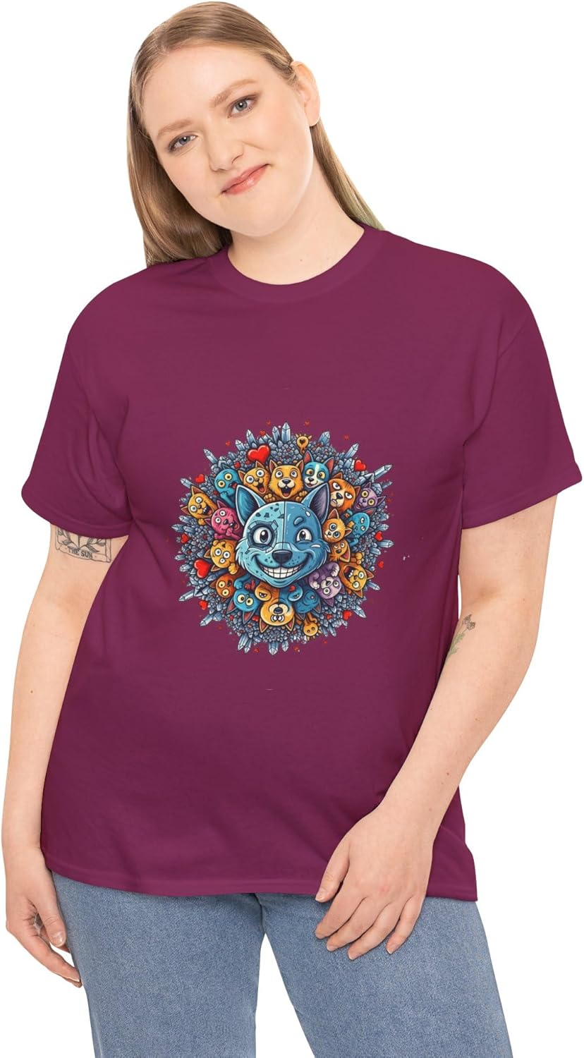 Women's Graphic Tees Printed Cotton T Shirts Casual Short Sleeve Vintage Style Crew Neck Tee Shirt for Women Crew Neck - Image 8