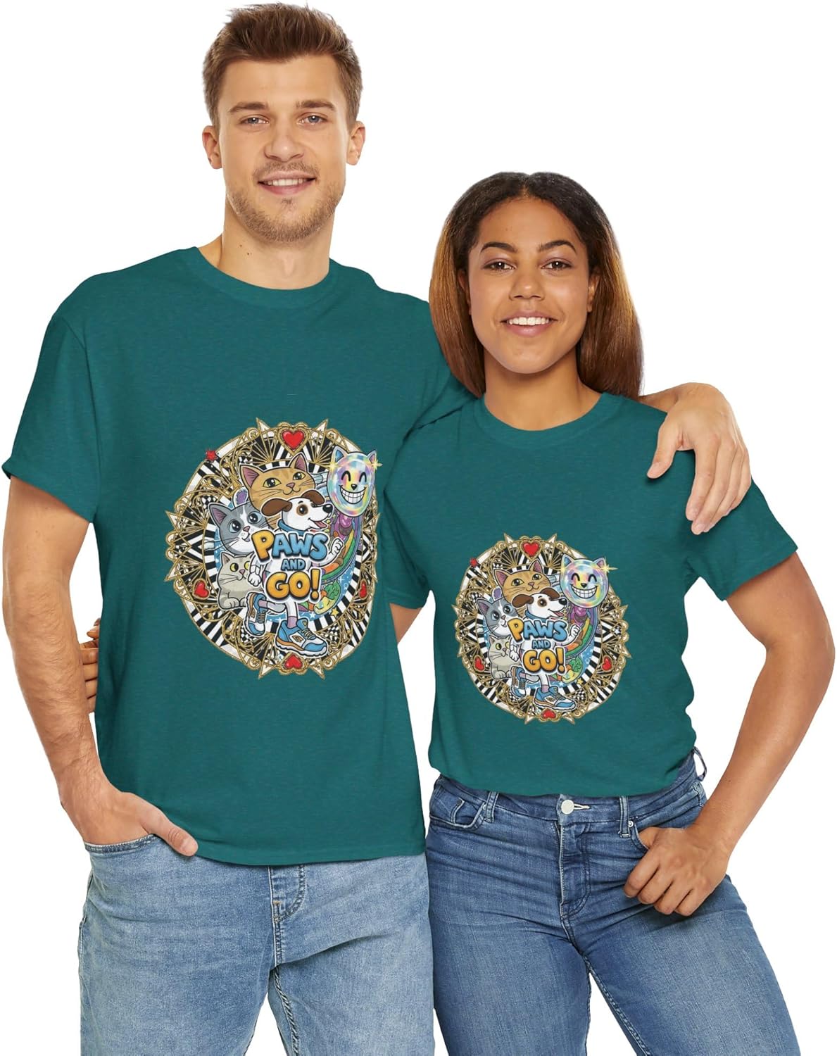 Women's Graphic Tees Printed Cotton T-Shirts Casual Vintage Style Short Sleeve Crew Neck Tee Shirts for Summer Crew Neck - Image 5