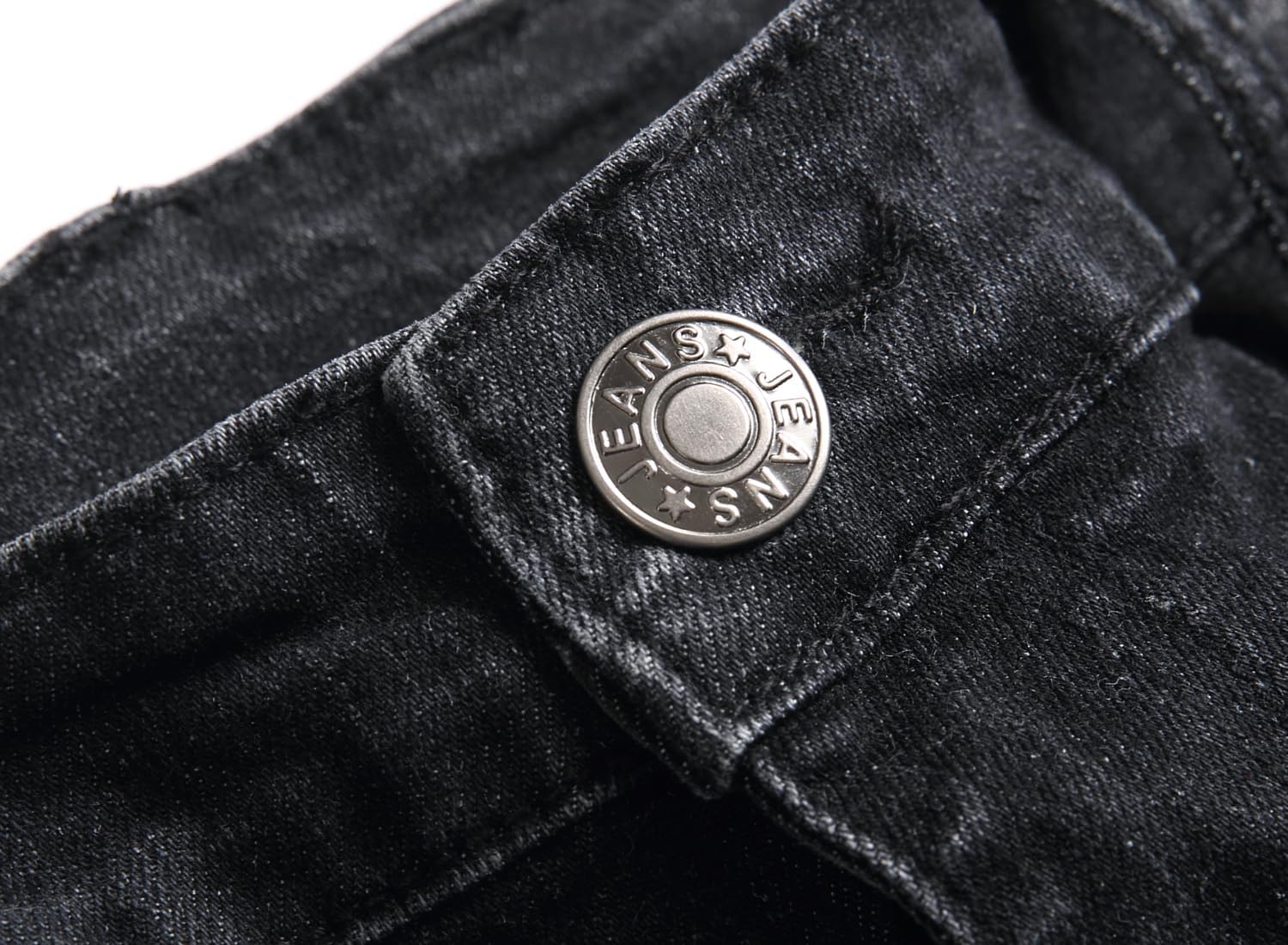 XIMXIMMTIAN Men's Biker Moto Washed Distressed Slim Fit Straight Jeans Denim - Image 9