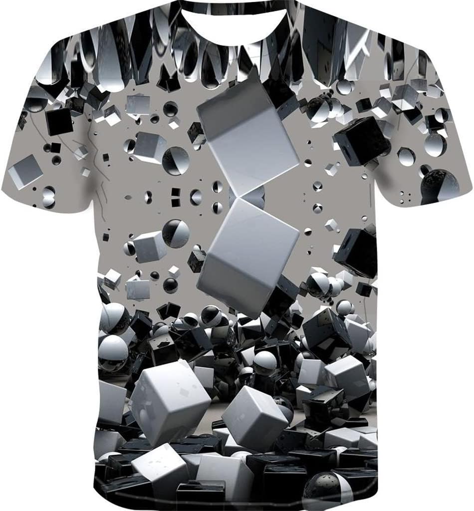 ZUIAI 3D Printed Men's T-Shirt Casual Short Sleeve Personalized Streetwear O-Neck Plus Size Breathable