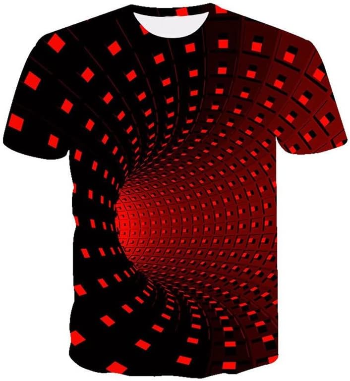 ZUIAI 3D Printed T-Shirt Men Short Sleeve Tops Unisex Clothing Round Neck Casual Tops