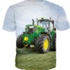 ZUIAI Men's Car Tractor T Shirt Oversized 3D Print Tops Casual Streetwear Oversized Breathable Short Sleeve